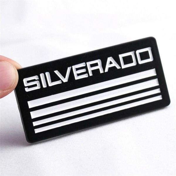 

1x 3D серебряный сплав кузов эмблема крыло задняя дверь наклейка для серебра белый