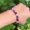 1pc/love Bracelet Multi-color Natural Stone Attracts Good Luck and Love 8mm Imperial Stone, Lapis Lazuli with Beautiful Meaning