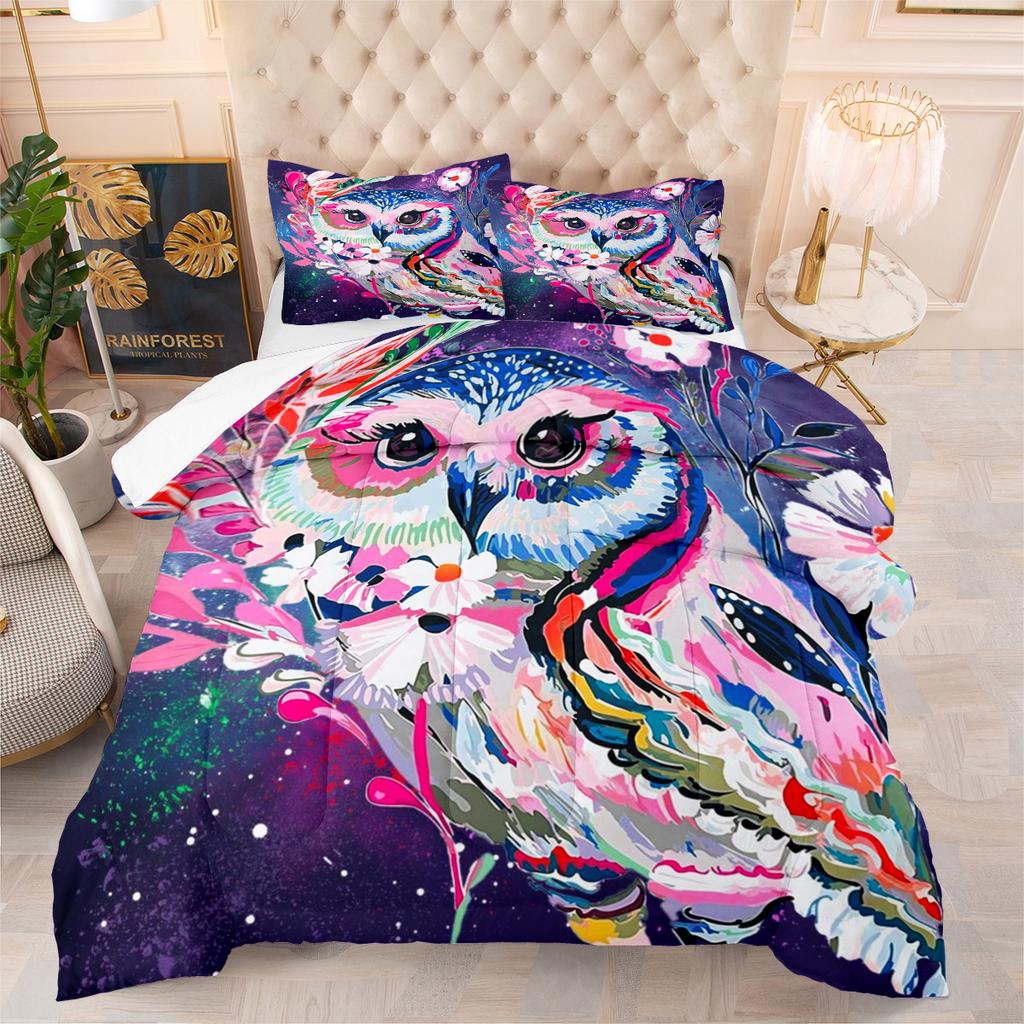 Husky Animal Quilt Fat Quilt Feather Silk Cotton Vacuum Packaging Digital Printing New Arrival Three-piece Quilt Cover Set