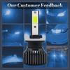 2PCS 100W H8/H9/H11/880/881/5202/ 9006/HB4/9005/HB3 Ice Blue Light Car LED Fog Light Bulbs, Plug and Play Auto Replacement LED Bulbs