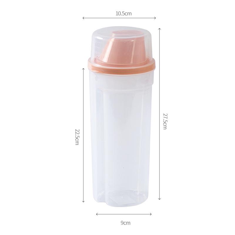 Transparent Plastic Spice, Coffee, Tea, and Grain Storage Jar