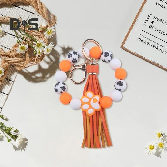 Силиконовый браслет с бусинами — фото 11