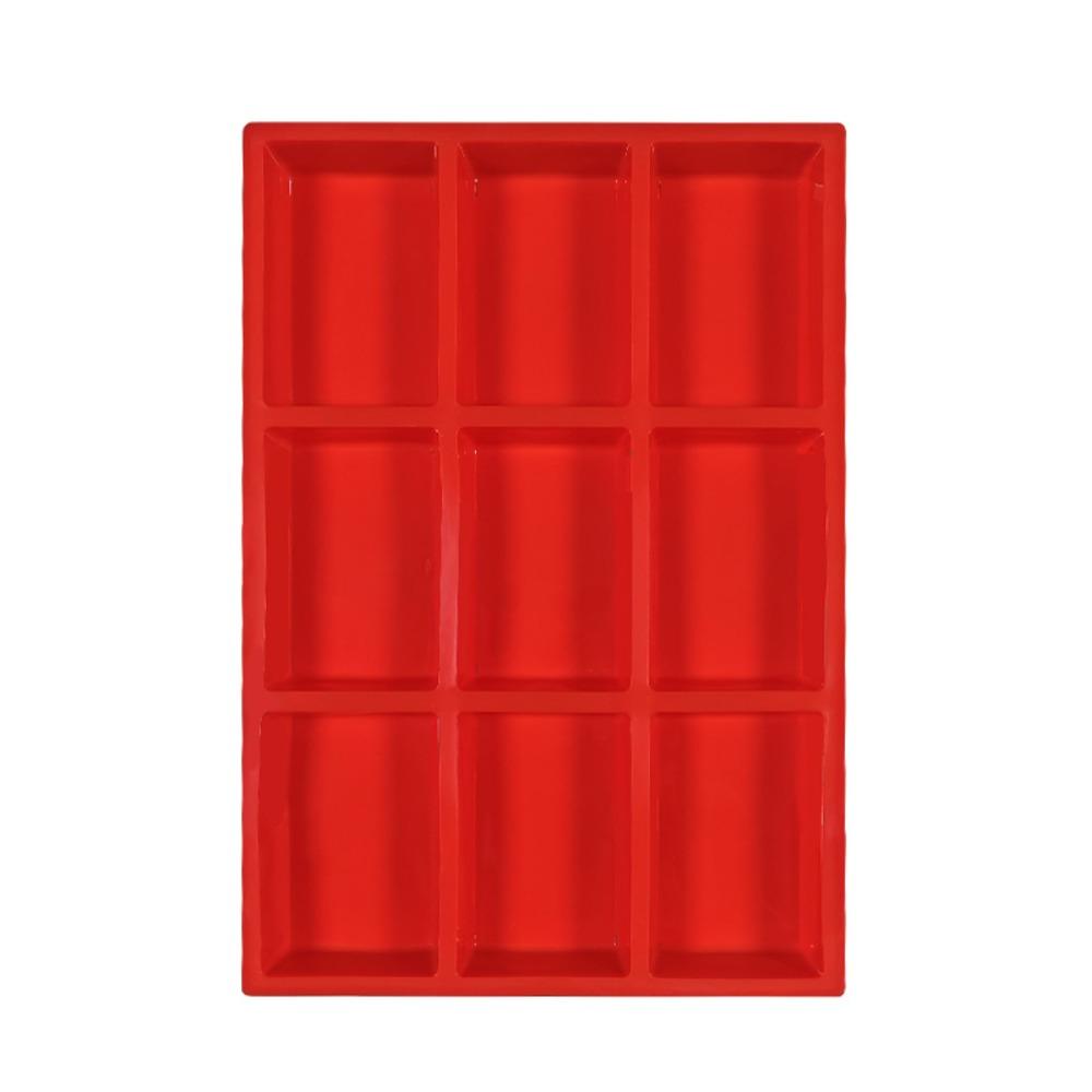 

Silicone 9 Cavity Bread Mold Nonstick Baking Molds for Loaf Corn Bread Brownies Muffins Rectangular Soap Cheesecake Molds Cake mold