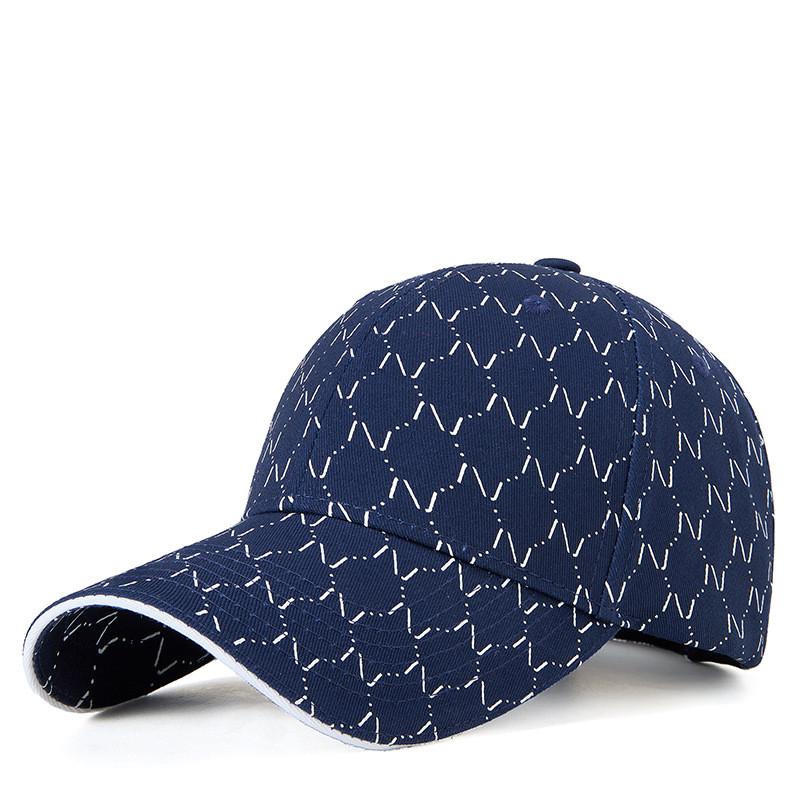 Berretto da Baseball in Cotone da Donna con Design a Lettera Ricamata Protezione Solare Estiva