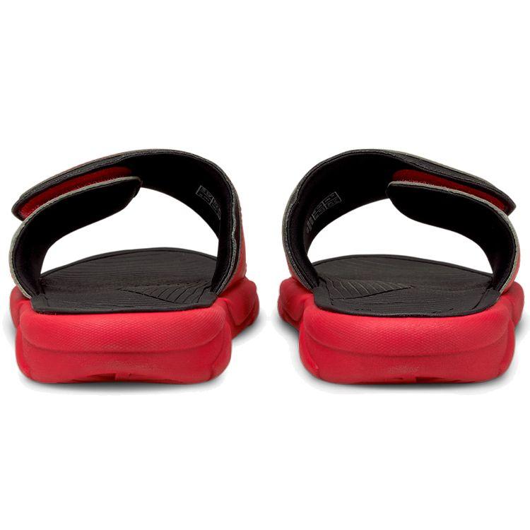 Puma Royalcat Comfort Sandals Velcro Rubber Sole Slide Sandals Unisex Sandals Black Red 372280-07