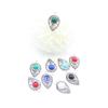 10 Pieces of Retro 12 * 20mm Water Droplet Flat Back Alloy DIY Antique Style Earrings Necklace Bracelet Decorative Pendant