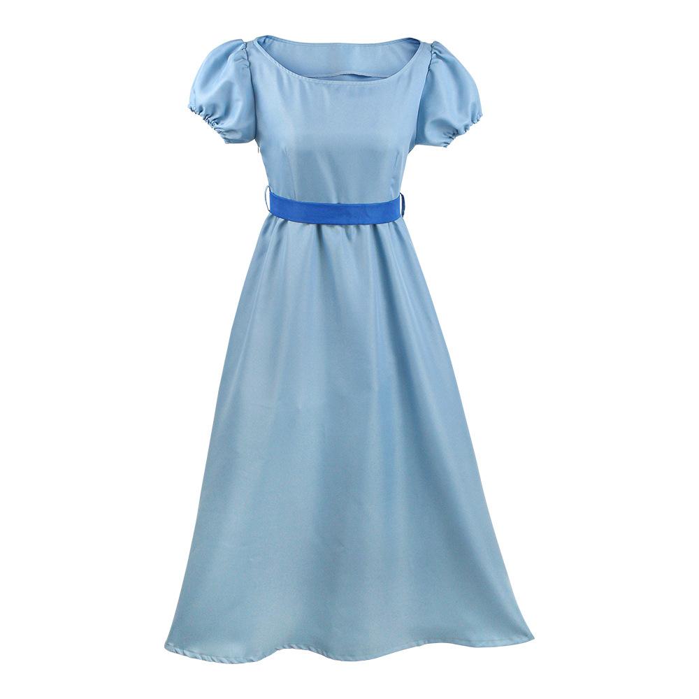Peter Pan & Wendy Cosplay Full Set Costume, Stage Performance Long Dress Outfit