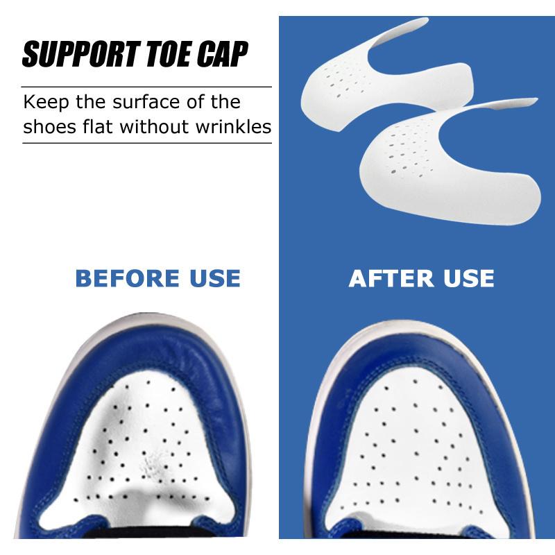 Universal Sneaker Shoe Shields Anti Wrinkle Toe Box Protector  Crease Guards for Sports Basketball Shoes One Pair