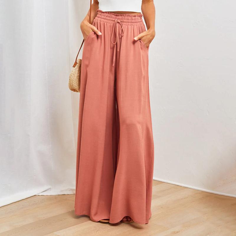 

Женские удобные повседневные танцевальные драпированные кюлоты с высокой посадкой, однотонные / с принтом, свободного кроя, с широкими штанинами XXL