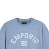 Emporio Armani SS23 Letter Print Crew Neck Short Sleeve T-Shirt Men tops Light-Blue 3R1TV9-1JUVZ-0738