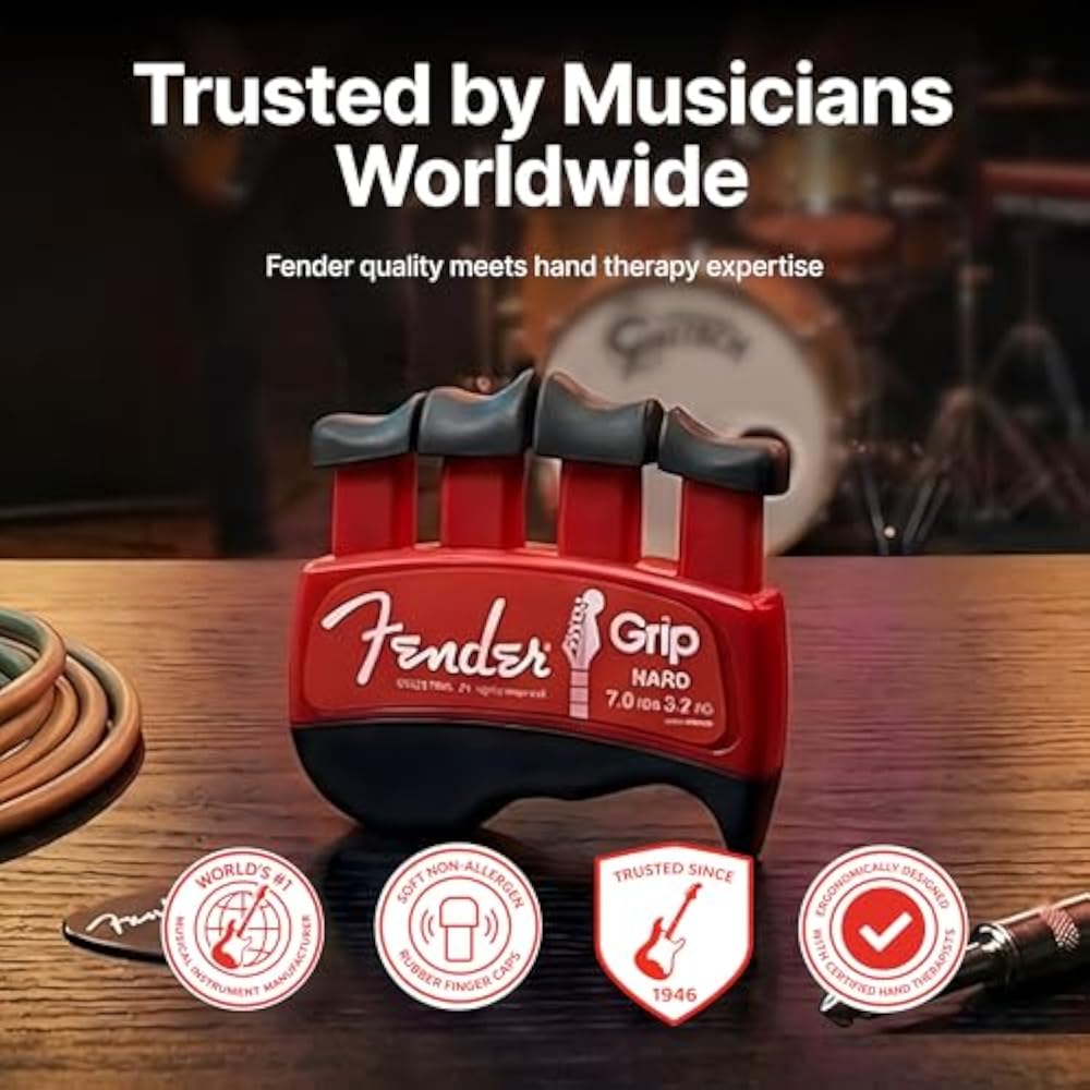 Fender Drip Hand and Finger Exerciser (Hard - 7 lb/3.2 kg) — the best ergonomic finger enhancer t...