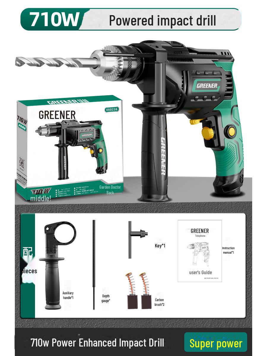 

Многофункциональная электрическая ударная дрель и молоток Green Forest null