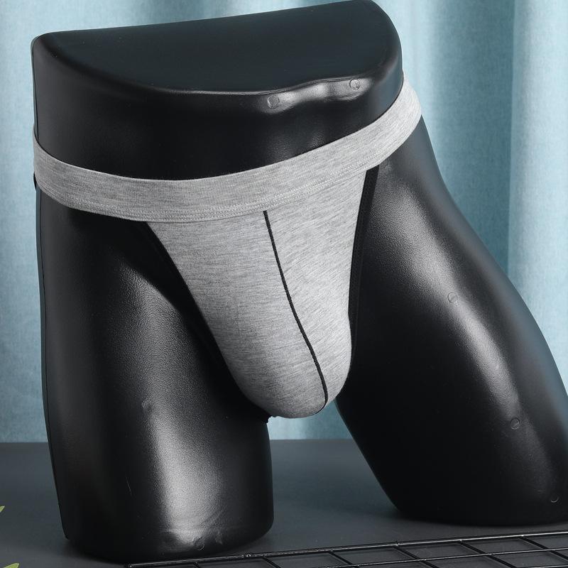 Men's Triangle Pants Men's Sexy Simple Sports Mid Waist Adult Solid Color Breathable U Convex