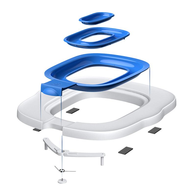 1PC kočičí záchodový trenažér Upgradovaný samoobslužný záchodový trenažér pro kočky Příslušenství k záchodům pro kočky