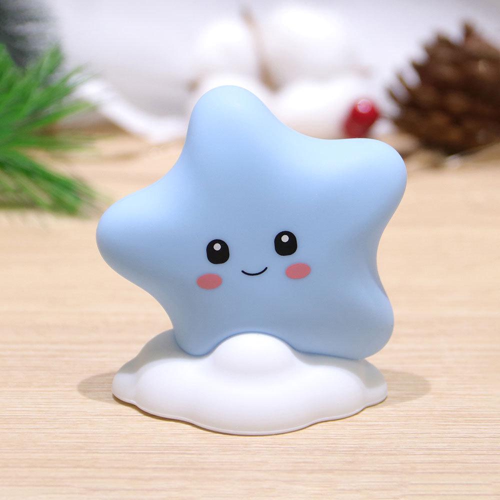Multi-color USB Silicone Tap Light: Cartoon Kids' Night Light with Induction Sensor