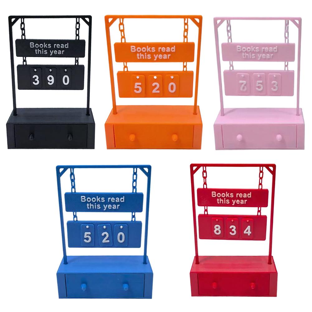 1pcs Hanging Book Counter With Numbers Office Desk Organizer For Work Study Reading Progress Tracking Stylish Library Desk Tools