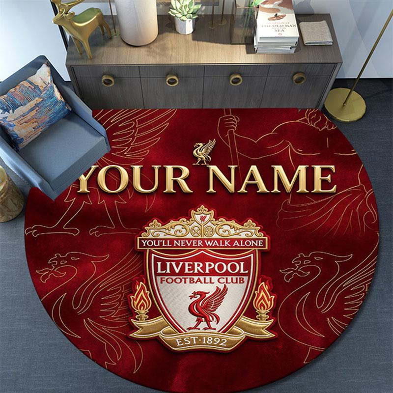 Custom Name,LFC Glory Era pattern round rug,Carpet Rug for Living Room Bedroom Playroom ,Non-slip Floor Mat,Holiday Gifts and Birthday Gifts.