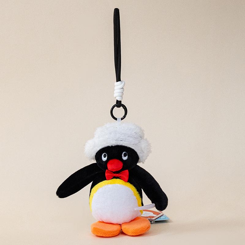 Genuine Pingu Penguin Plush Toy Pendant Adorably Penguin Doll Couple Keychain Car Key Holder Kawaii Home Decor Toys Xmas Gift
