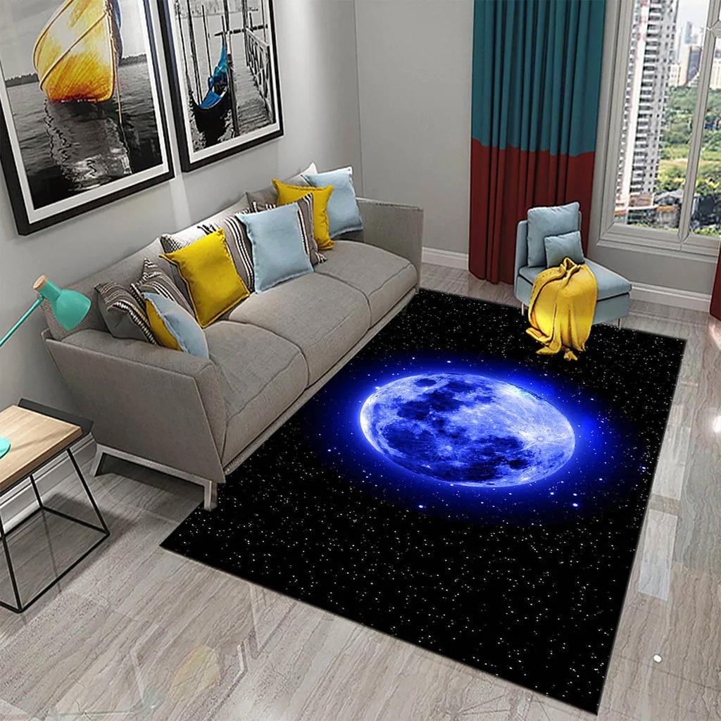 Moon Carpet Flower Moon Forest Living Room Children's Bedroom Decor Carpet Floor Mat Kitchen Bathroom Entrance Non-slip Carpet
