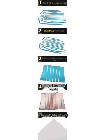 Weiwang M20 Car Window Trim: Anti-Scratch Scuff Protection for Glass