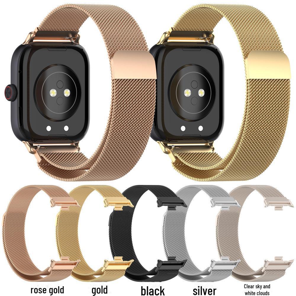 

Vivo Watch GT Milan Магнитный металлический дышащий ремешок серебряный