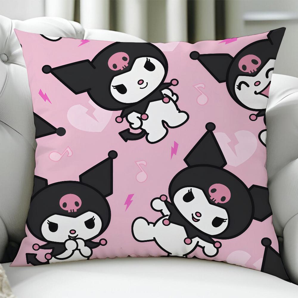 Kawaii KKuromiS cushion cover Birthday Anniversary Gifts Double Sided Printed Zipper Cushion Cover Soft Skin Bedding