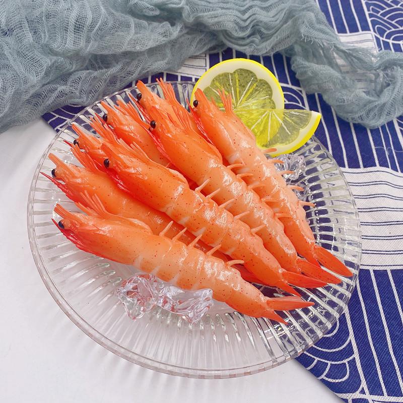 Gambero Finto Modello di Cibo Finto PVC Aragosta Scatto Cucina Oggetto di Scena Finestra Ristorante Festa Nuziale Decorazione Casa