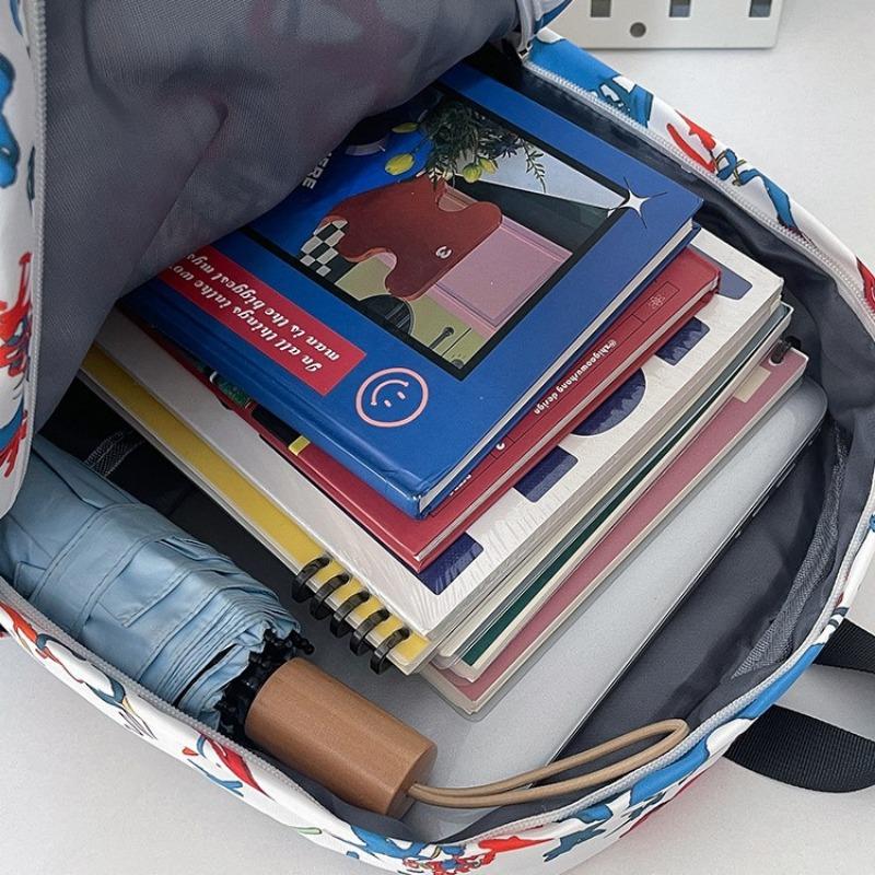 High Value Trendy Cool Personality Graffiti Backpack Junior High School Students Lightweight Large Capacity Backpack