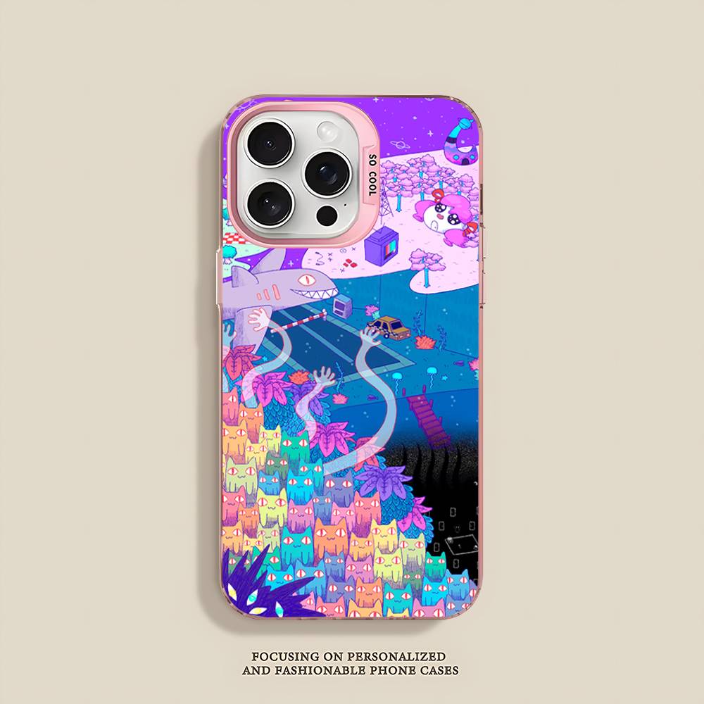 O-Omori Game Phone Case for iPhone 17 16 Plus Pro Max 15 14 13 12 11 Matte Colorful Covers iPhone 14pro max