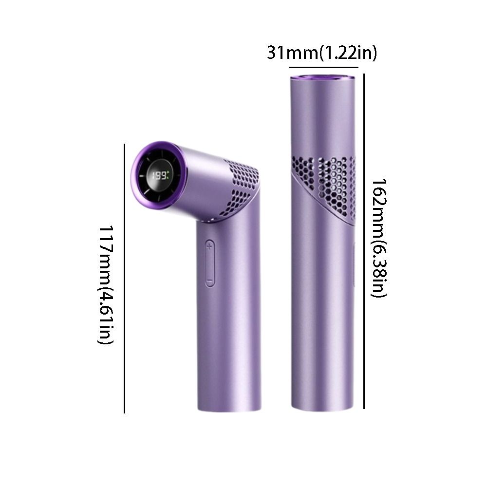 3000mAh Battery Mini Fan Digital Display Portable Fan High-Speed Turbofan  Outdoor Use