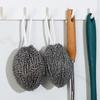 2/3Pcs Cleaning Balls Stainless Steel Pot Scrubber with Hanging Loop Design Kitchen Household Cleaning Brush