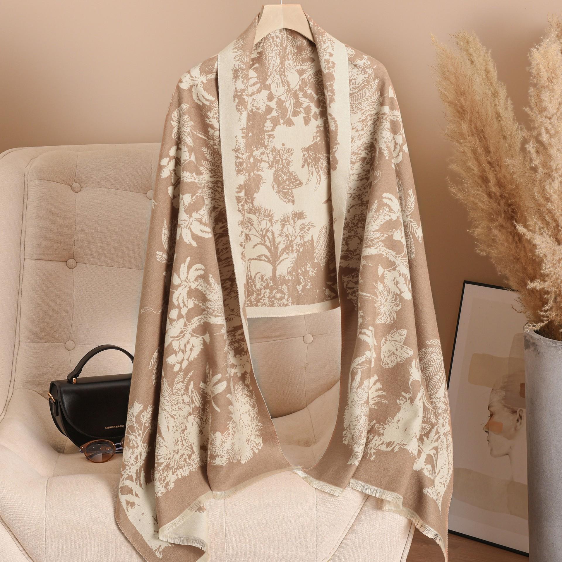

New All Things Shenghui Autumn and Winter Imitation Cashmere Scarf Shawl Elegant Fashion Scarf Ladies Warm Scarf 60*190cm