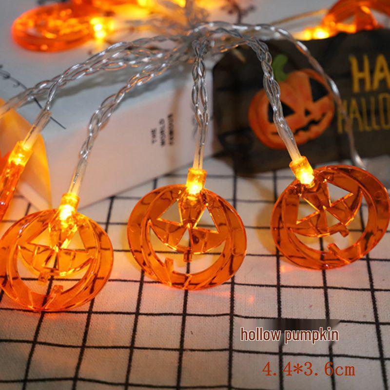 

LED Pumpkin Halloween String Lights - Outdoor Holiday Decoration Battery 1.5m 10 Lights