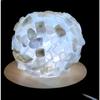 LED Lamp In Tumbled Stones of White Moonstone 7 - 8cm Diameter 400 Gr Approx