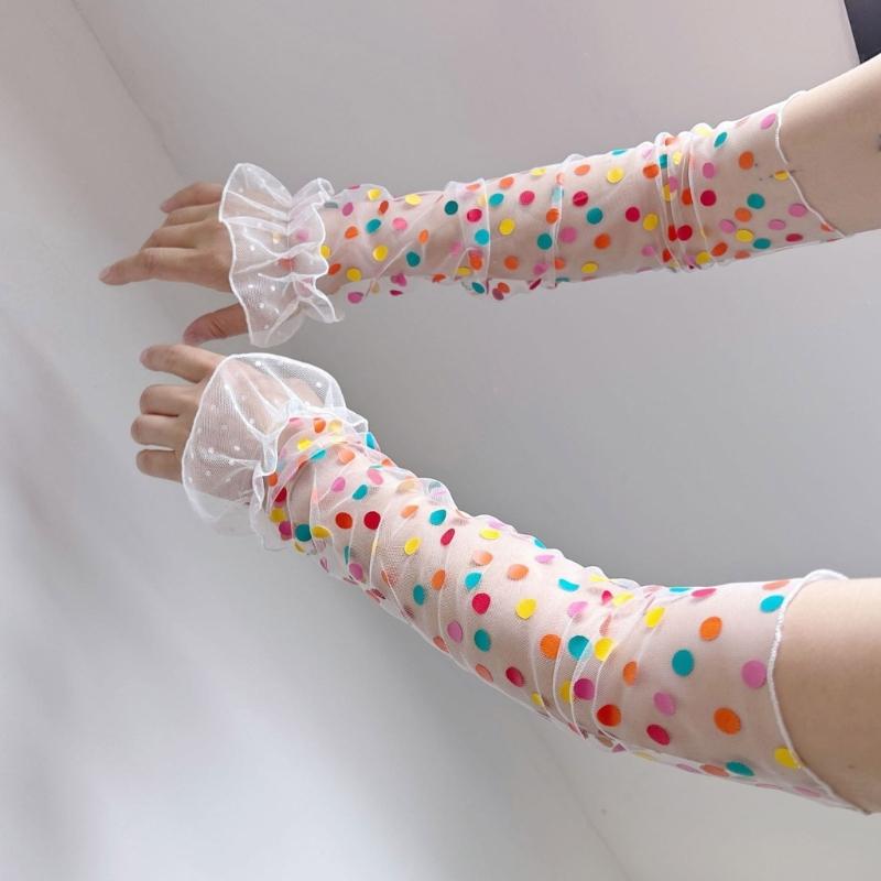 2pack Lolitas Styles Sun Protective Sleeve Comfortable Skin Friendly Arm Cover for Everyday Use and Cooling