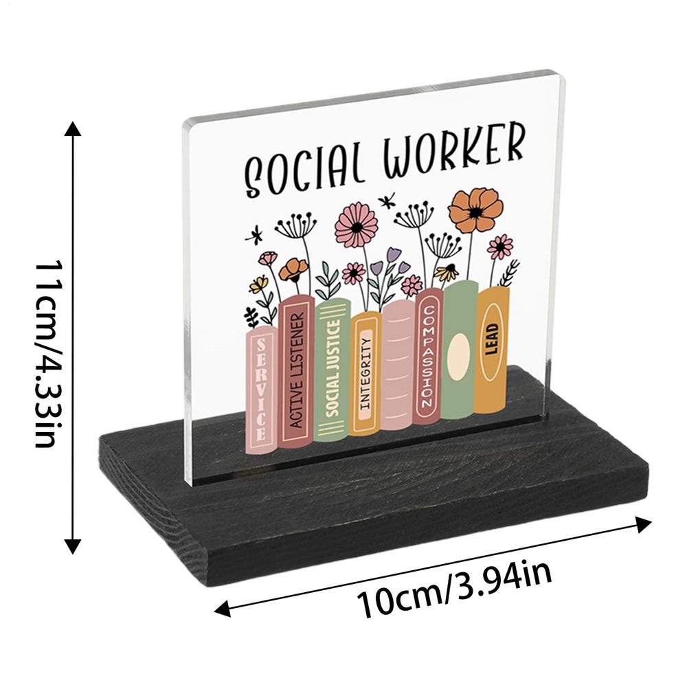 Акриловая настольная табличка Акриловая настольная арт-декорация Табличка Настольный вдохновляющий декор для appreciation art для коллеги отца мужчин женщин