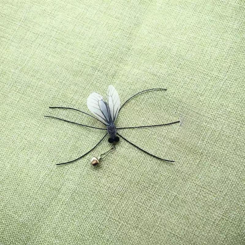 Simulation Insects Cat Teasing Stick Replacement Head Toy Mosquitoe Moth Flower Cow Shape Pet Toys