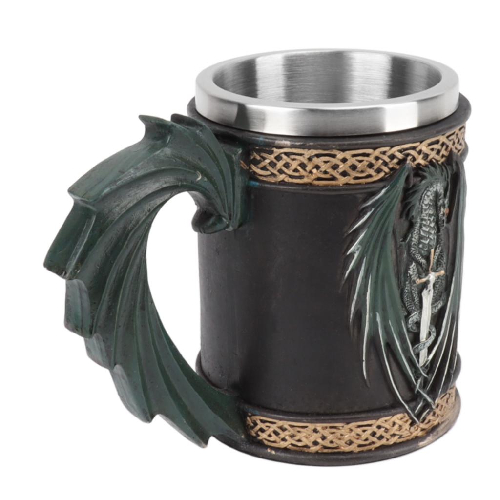 Nerezový hrnek Inovativní Dračí Pirátský Retro Styl Velkokapacitní Pivní Pohár na Pivo Kávu