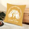 Happy Vesak Cushion Cover Soft Short Plush Pillow Cover Smooth Cozy Texture Aesthetic Cushion Case Home Decor