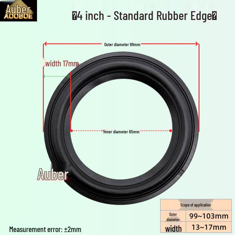 Rubber Edge Rings for Speakers: 6.5, 8, 10, 12 Inch