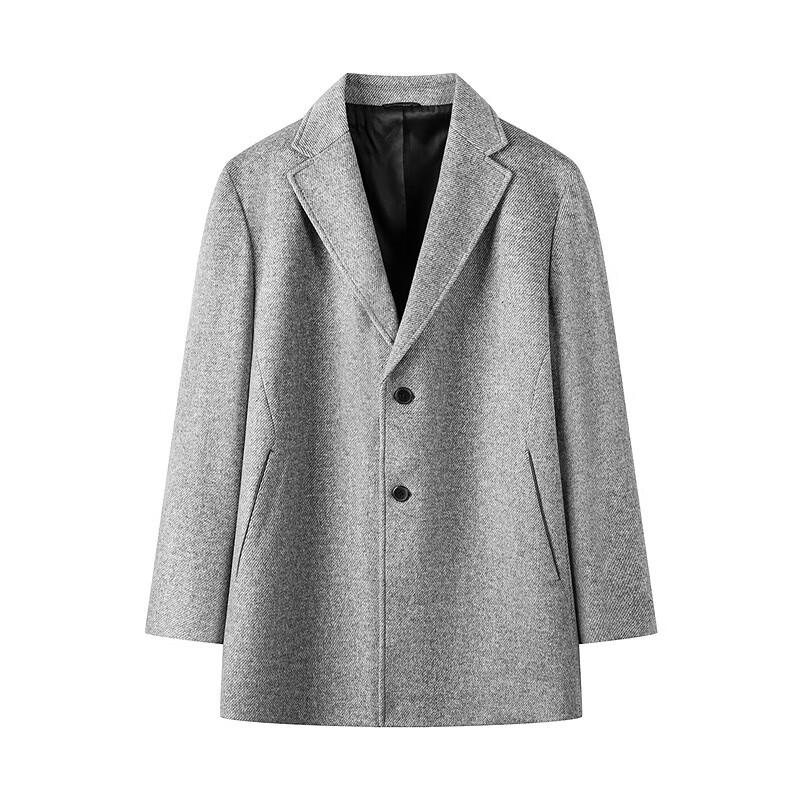 SEPTWOLVES Men's Wool Blend Warm Overcoat