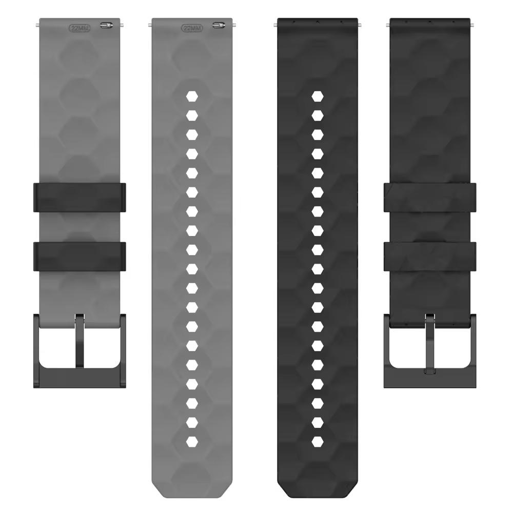Football Pattern 22mm 20mm Silicone Strap for Garmin Forerunner 55 165 265 965 255 955/Venu 3 2 Band for Garmin Vivomove Trend