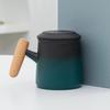 450ml Ceramic Mug Household Water Separation Cup Office Covered Filter Cup Tea Steeping Cup Drinking Utensils Teaset Accessories