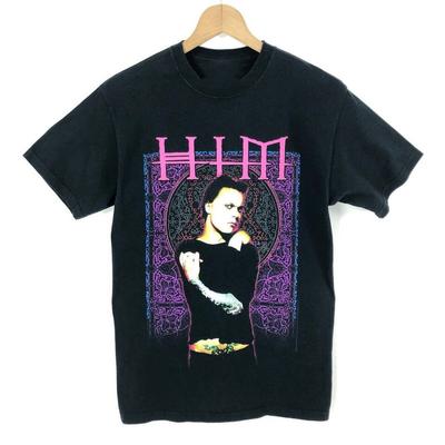 Camiseta Him Band Gira Us 2006 Lado Frontal Negro Todas las Tallas Camiseta AM120 Camiseta Unisex