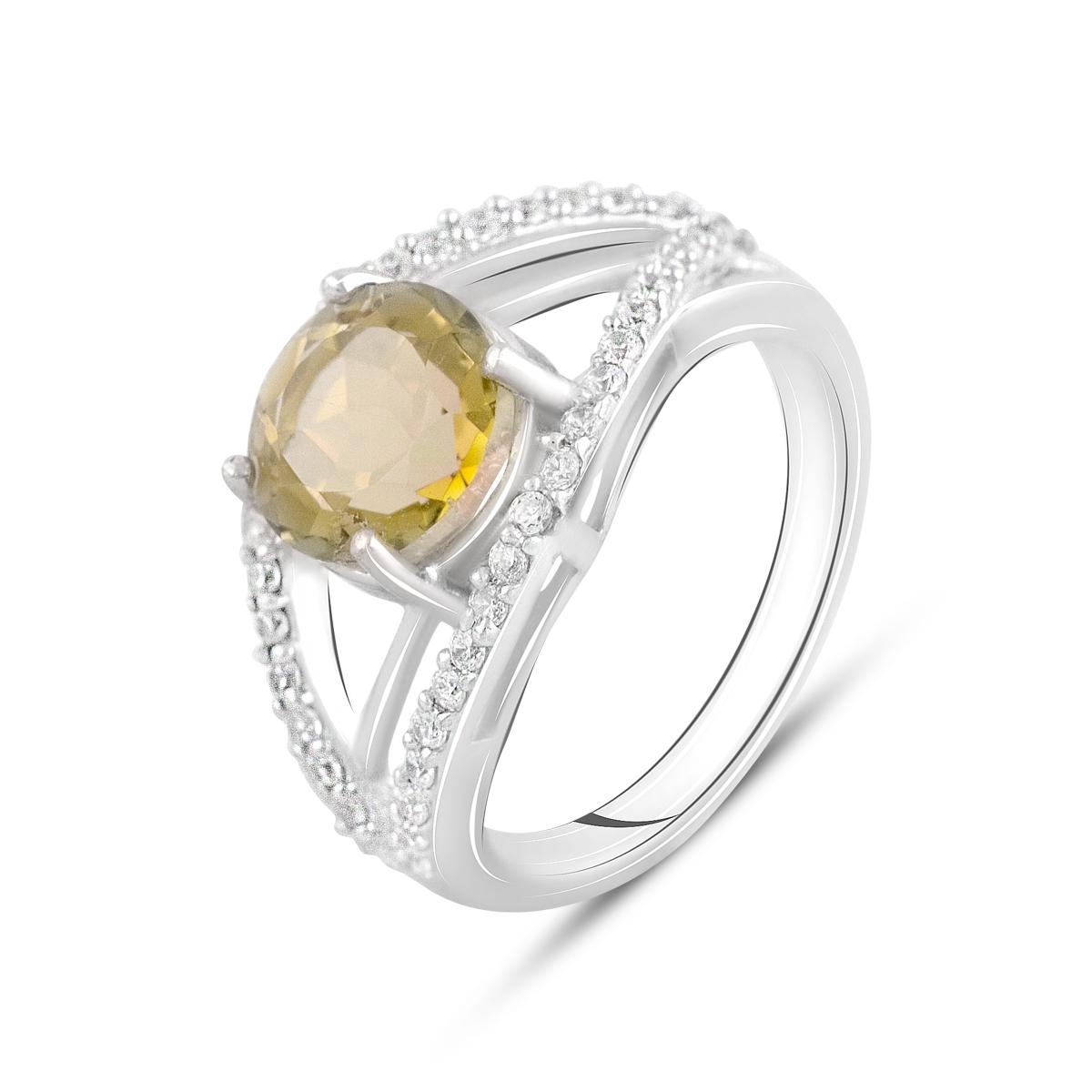 

Срібна каблучка з топазом 2.2ct (2116387) 3.77 гр. 925 проби 16 різнокольорові кольору