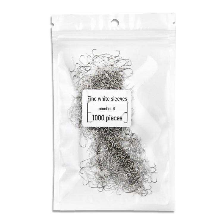 Super Sharp Japanese Barbless Fishing Hooks with Thin Ground White Sleeves