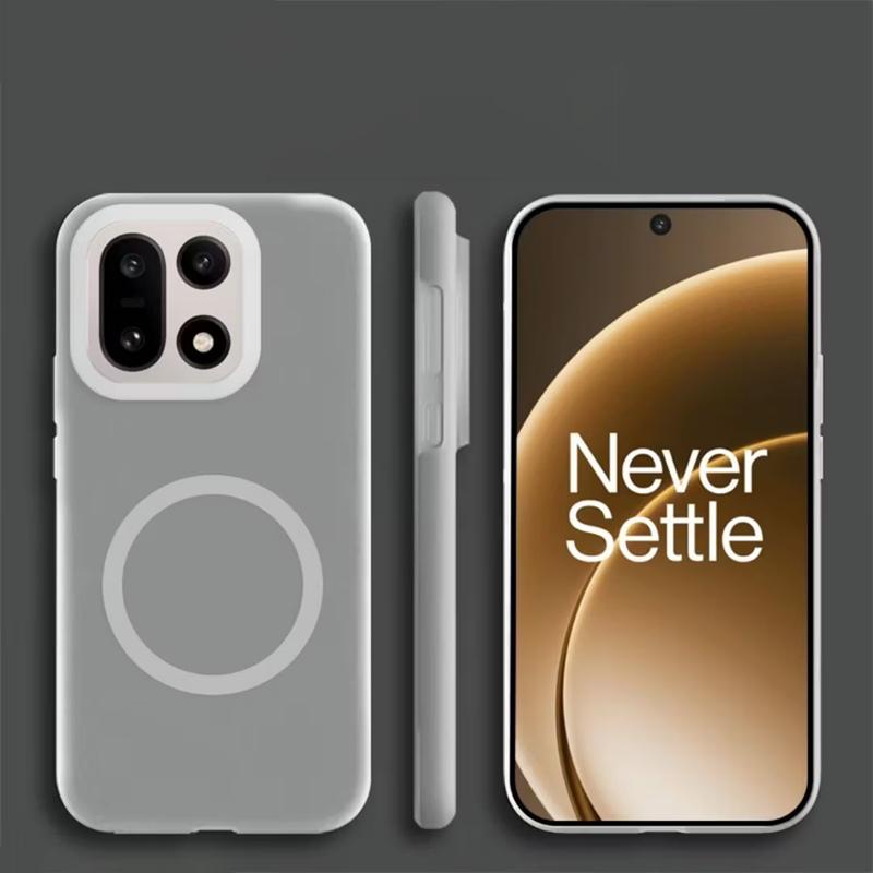 Custodia Magnetica in Silicone per Oneplus 15 Custodia Posteriore Anti-caduta per ONEPLUS 15 5g