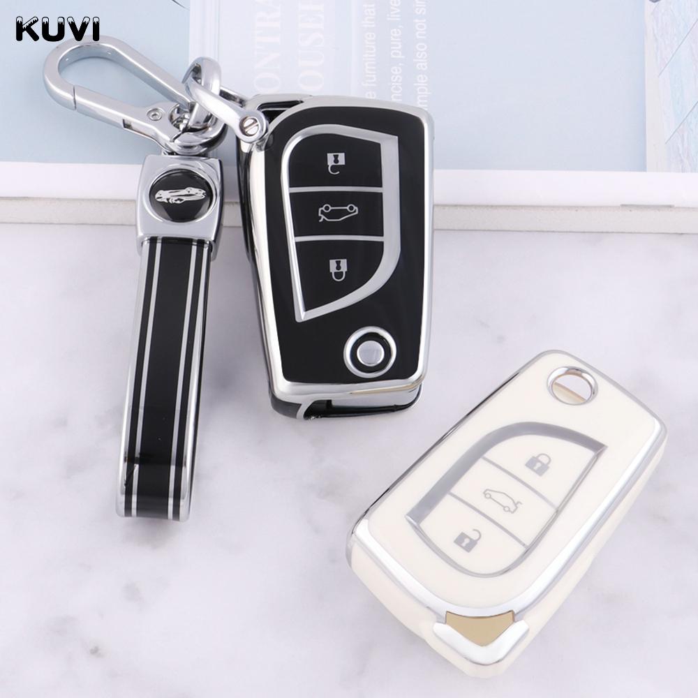 3 Buttons Fashion New Tpu Car Key Cover Case For Toyota Auris Corolla Avensis Verso Yaris Aygo Scion Tc Im Camry Rav4