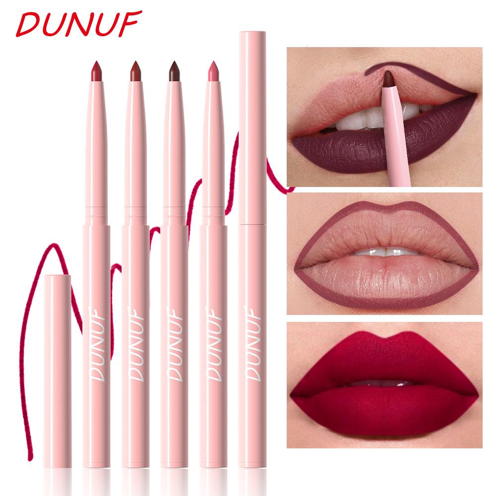 6 sztuk/zestaw konturówka do ust Nude Lip Liner Set wodoodporna matowa szminka o długotrwałym działaniu błyszczyk odporny na rozmazywanie łatwa aplikacja prezent dla każdego rodzaju skóry