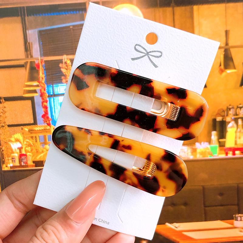 2pcs/ Set Korean Sequins Acetate Hair Clip Hairpins For Women Accessories Jewelry Femme Barrettes Hairgrip Girls Headwear